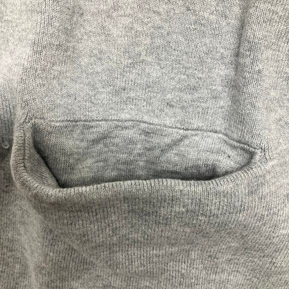Halogen Gray Varsity Stripe Open Cardigan Duster Pockets Women's Size 1 (14/16) - Picture 6 of 10